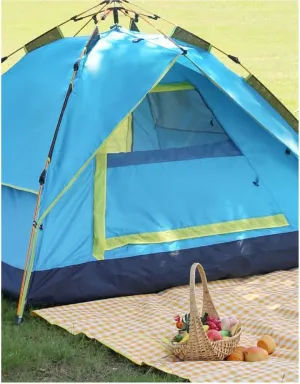 Explorer Automatic Tent Outdoor Rainstorm 3-4 Thickened Rainproof Double 2 Single Camping Outdoor Camping (Color : D) (E One Size)