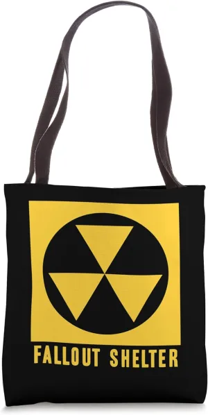 Fallout Sign Radioactive Shelter Vintage Tote Bag