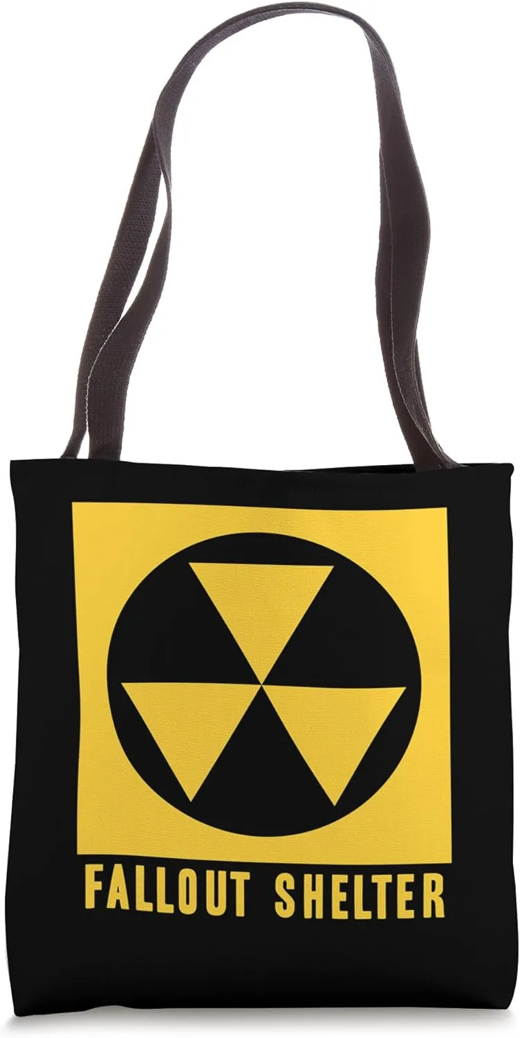 Fallout Sign Radioactive Shelter Vintage Tote Bag