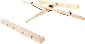 FAVOMOTO Wooden Friction Sets Fire Tool Set for Boys and Girls Outdoor Hiking Supplies Natural Drill Fire Starter Kit
