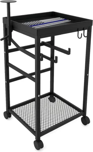 FEBTECH Police Gear Stand - Law Enforcement Gear Stand with Helmet Hanger Police Gear Rack & Military Gear Stand - Tactical Gear Rack w/3 Hooks for Police Uniform Holder Body Armor Stand