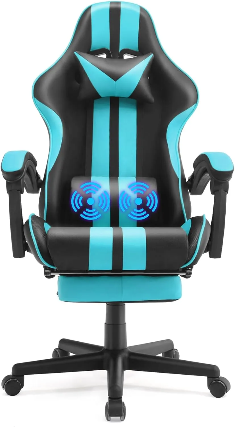 Ferghana Miami Blue Ergonomic Gaming Chair for Adults & Teens