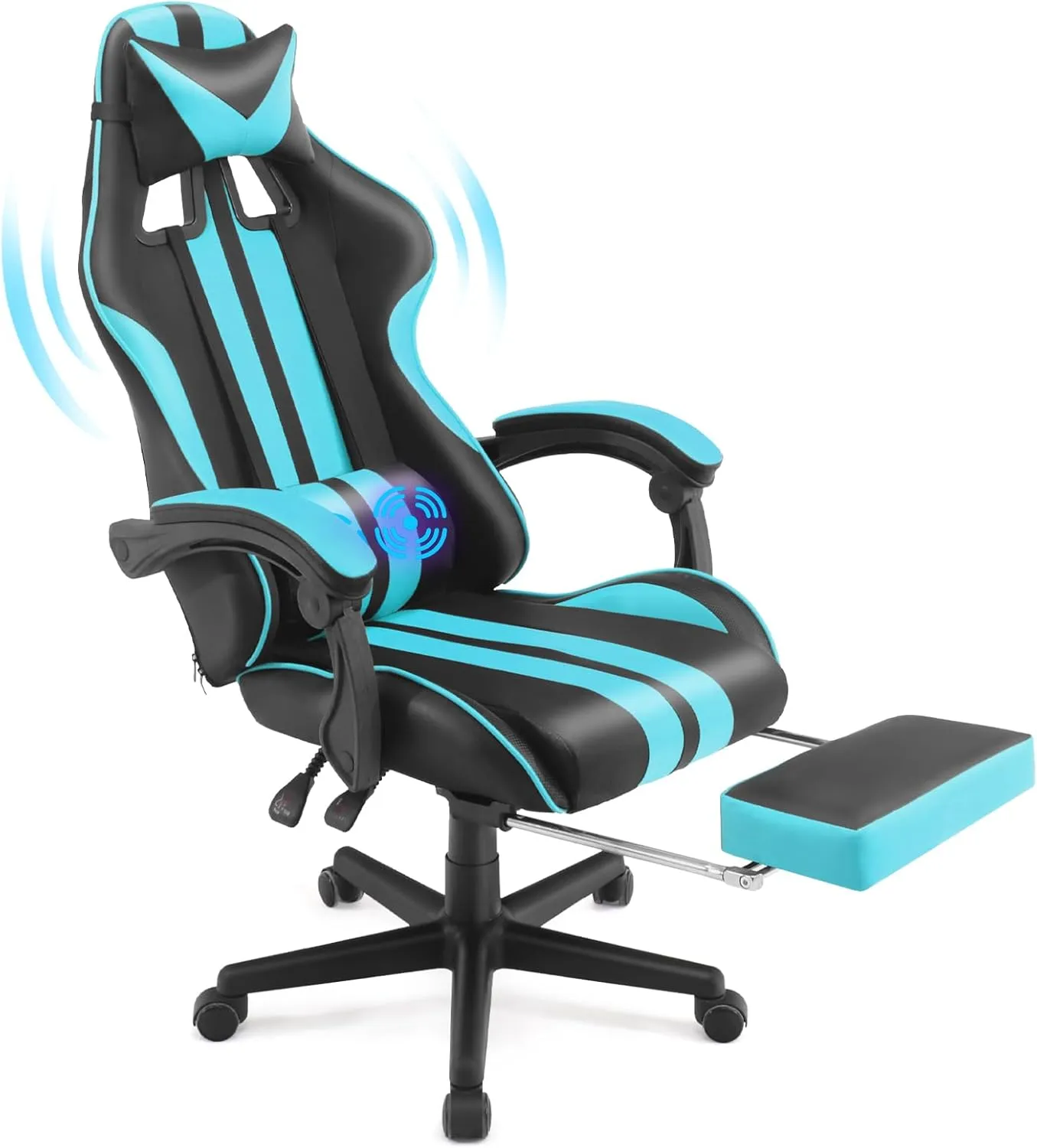 Ferghana Miami Blue Ergonomic Gaming Chair for Adults & Teens