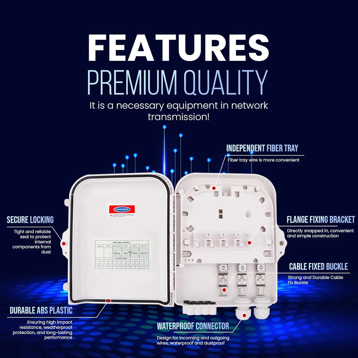 Fiber Optic Distribution Box (8 core)