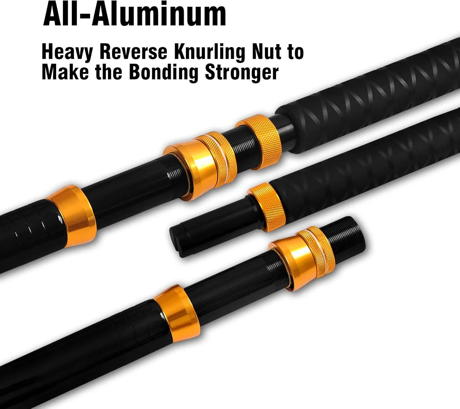 Fiblink Bent Butt Fishing Rod 2-Piece Saltwater Offshore Trolling Rod Big Game Roller Rod Conventional Boat Fishing Pole