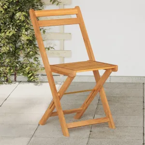 fire Pit Chairs,high Chair,Patio Furniture,Beach Chair,Folding Bistro Chairs 8 pcs Solid Wood AcaciaFor Gardens, patios, Balconies