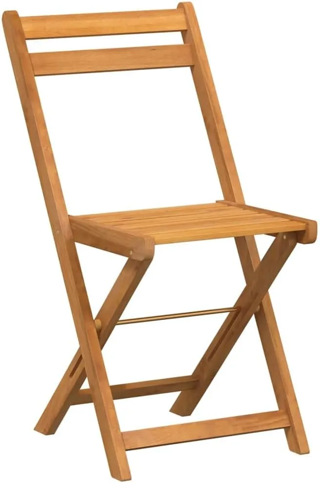 fire Pit Chairs,high Chair,Patio Furniture,Beach Chair,Folding Bistro Chairs 8 pcs Solid Wood AcaciaFor Gardens, patios, Balconies