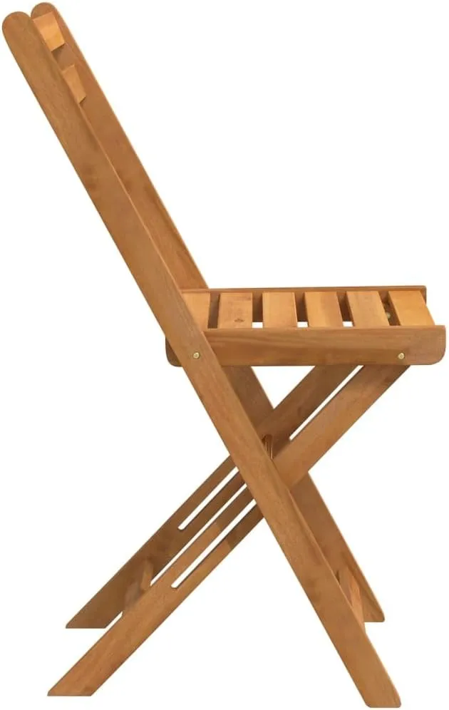 fire Pit Chairs,high Chair,Patio Furniture,Beach Chair,Folding Bistro Chairs 8 pcs Solid Wood AcaciaFor Gardens, patios, Balconies