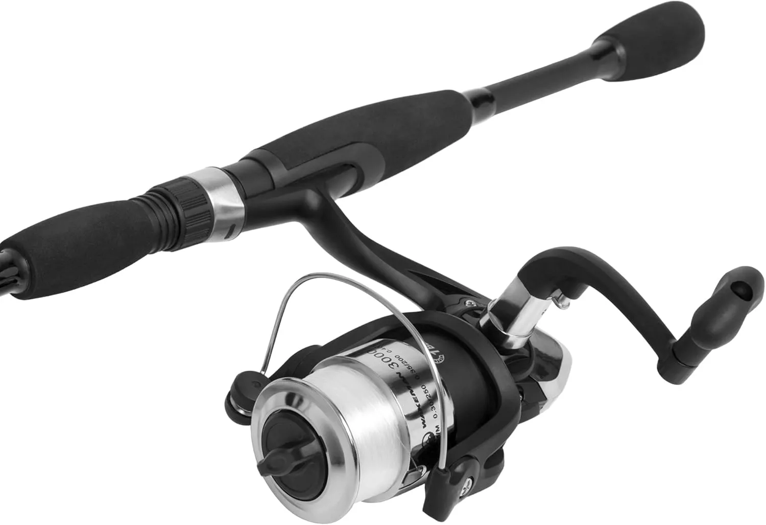 Fishing Rod and Reel Combo - 2pc Strike Series Medium Action 78-Inch Spinning Reel Fishing Pole - Angling Gear for Bass and Trout by Wakeman, 6.5 feet