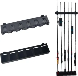 Fishing Rod Holder 360° Rotating Portable Rack Organizer for Storage 16 Rod for Garage Boat, Truck, Ground