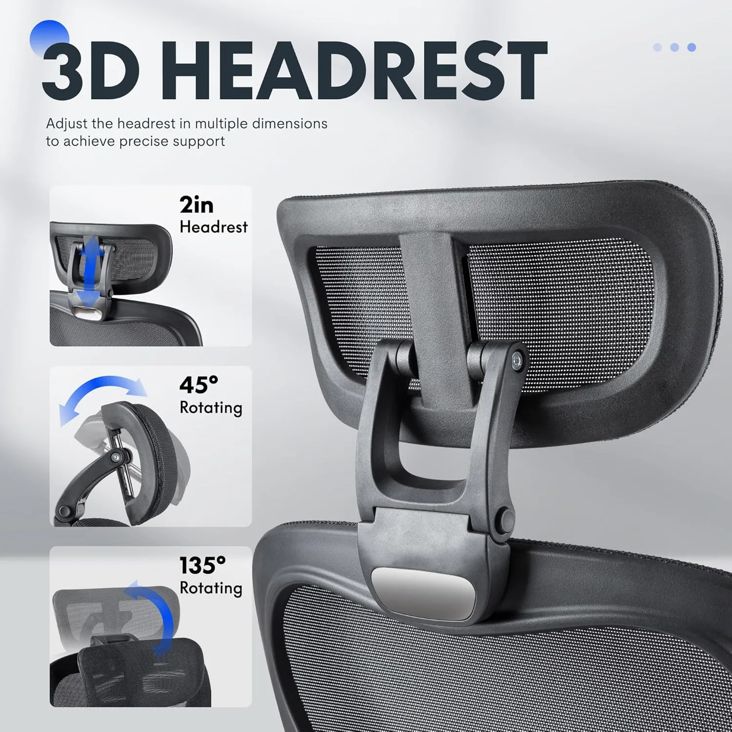 FLEXISPOT Foldex Ergonomic Office Chair, Folding Chair for Small Spaces with Lumbar Support, Flip-up Armrests, 3D Headrest, Desk Chairs with Footrest for Work,Video Game (Mesh Seat, Black)