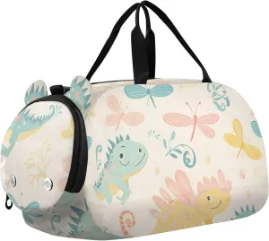 Floral Delights Youth Sports Duffel Bag with Ventilated Shoe Compartment|All-Season Lightweight Travel Gym Bag for Girls & Boys|Water-Resistant Gear Bag