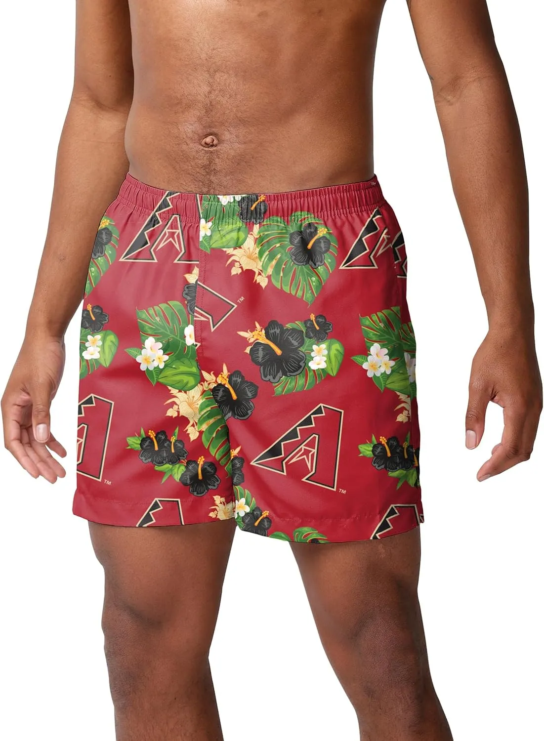 FOCO Men's MLB Team Logo Shorts Bathing Suit Swimming Trunks