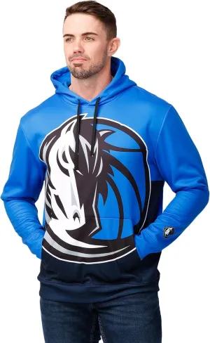 FOCO Men's NBA Team Logo Fashion Long Sleeve Pullover Hoodie