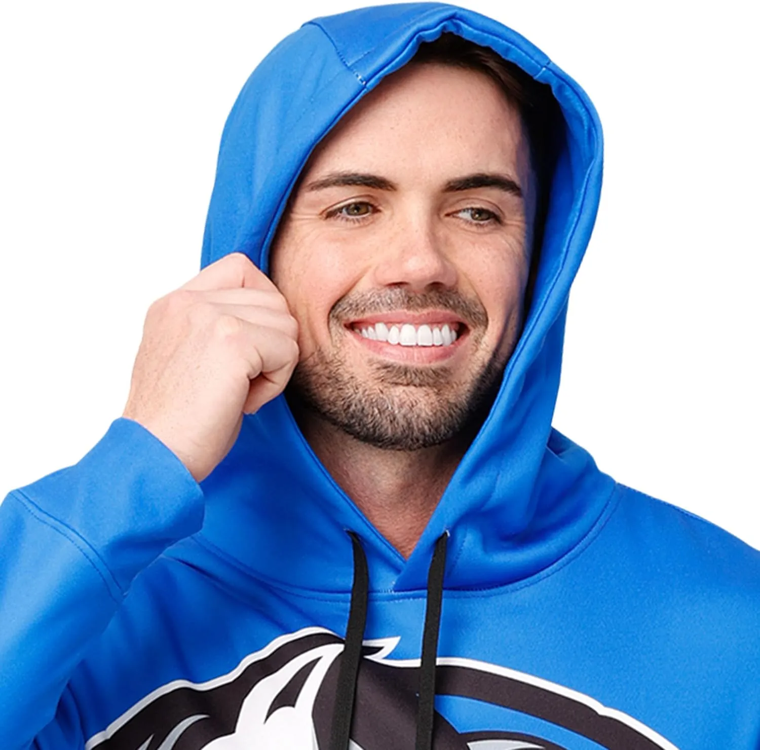 FOCO Men's NBA Team Logo Fashion Long Sleeve Pullover Hoodie