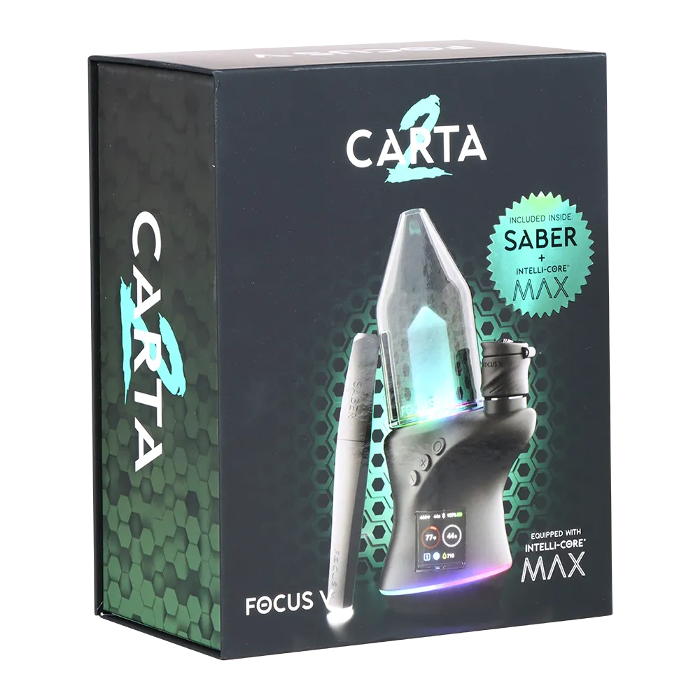 Focus V Carta 2 MAX Electric Dab Rig & Saber Hot Knife Deluxe Kit