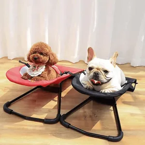 Foldable Pet Rocking Chair - Portable IndoorOutdoor Relaxation Seat