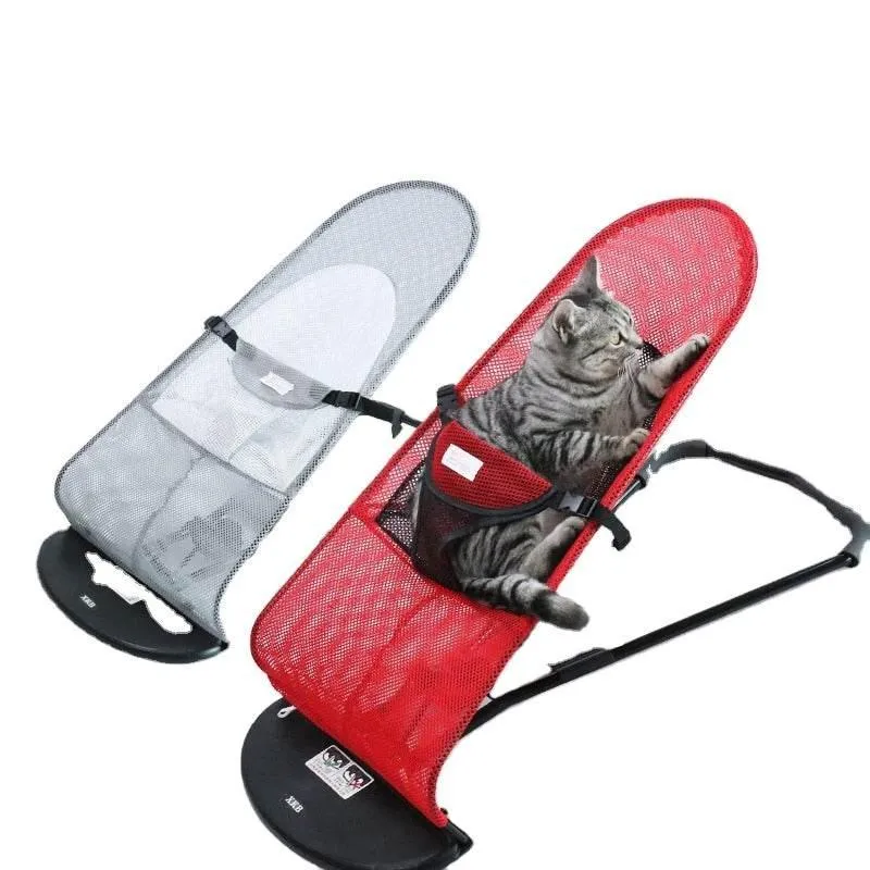 Foldable Pet Rocking Chair - Portable IndoorOutdoor Relaxation Seat