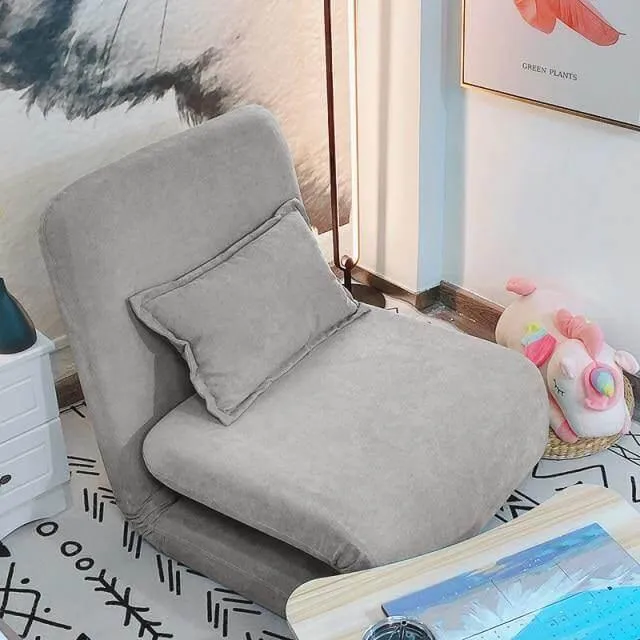 Foldable Single Sofa Bed Chair - Lazy Floor Seating