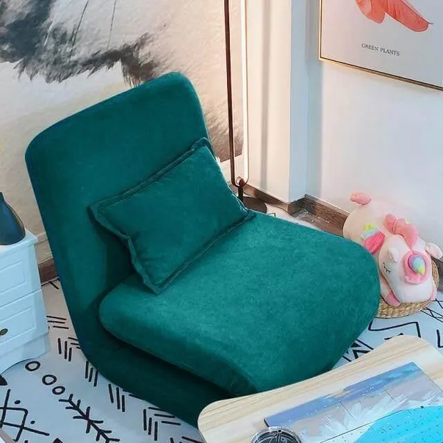 Foldable Single Sofa Bed Chair - Lazy Floor Seating