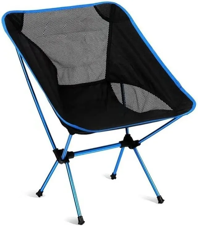 Folding Camping Chair Portable Camping Chair Outdoor Lightweight Aluminum Moon Chair Leisure Camping Fishing Chair Folding Stool Indoor Outdoor Folding Chair
