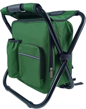 Folding Camping Outdoor Leisure Fishing Chair, Heavy Duty High, Stable Structure, Compact Portable Chairs Foldable(Green)
