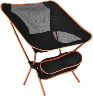 Folding Camping Ultralight Camping Chair with Handbag Outdoor Portable Folding Chair for Picnic Beach Travel Hiking Fishing Chairs Chairs Foldable(Orange)
