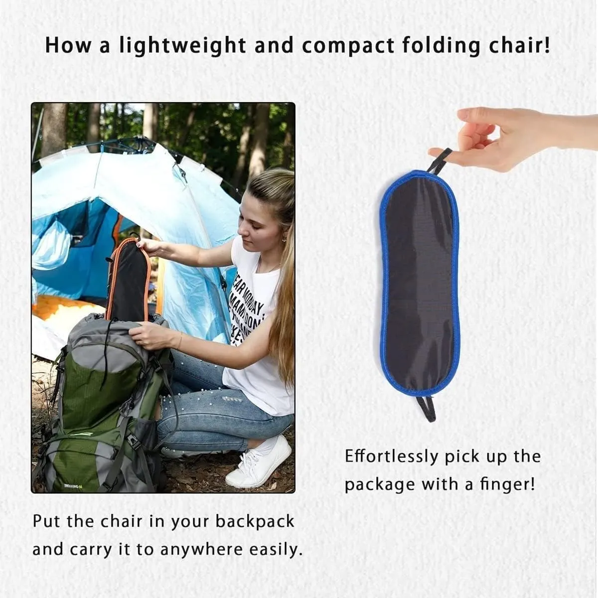 Folding Camping Ultralight Camping Chair with Handbag Outdoor Portable Folding Chair for Picnic Beach Travel Hiking Fishing Chairs Chairs Foldable(Orange)
