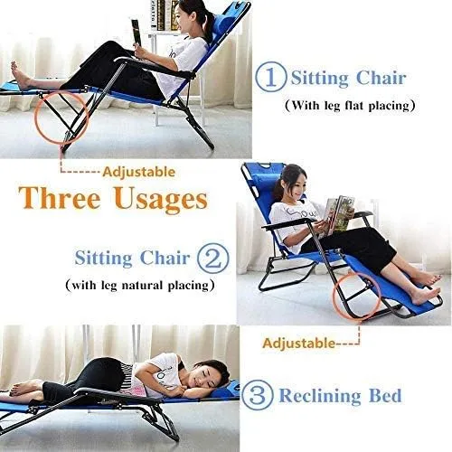 Folding Sun Lounger Folding Garden Chair Sun Loungers Outdoor Recliner Portable Back Fishing Chair Wild Camping Beach Stool Rest Bed Sunbed Needed