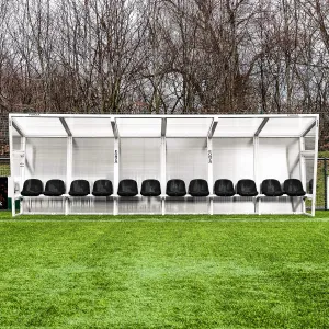 FORZA Aluminium Team Shelter [26ft | 16 Black Seats]