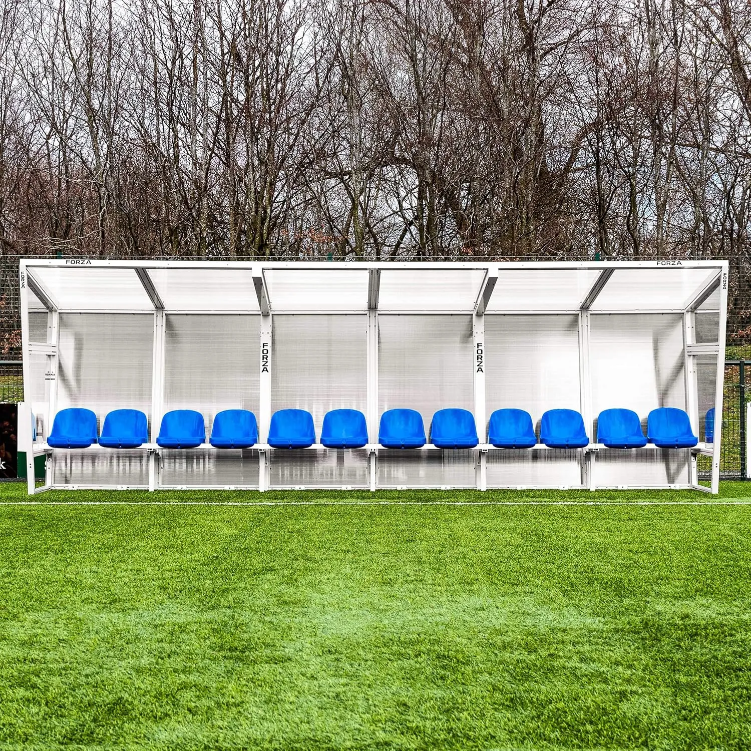FORZA Aluminium Team Shelter [26ft | 16 Blue Seats]