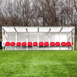 FORZA Aluminium Team Shelter [26ft | 16 Red Seats]