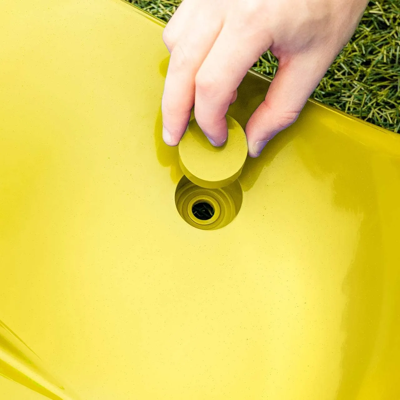 FORZA Plastic Shelter & Stadium Seats | Premium Moulded HDPE Sports Seating (Yellow, Pack of 10)
