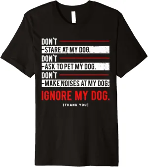 Funny Ignore my Dog Trainer Service Dog Training Premium T-Shirt