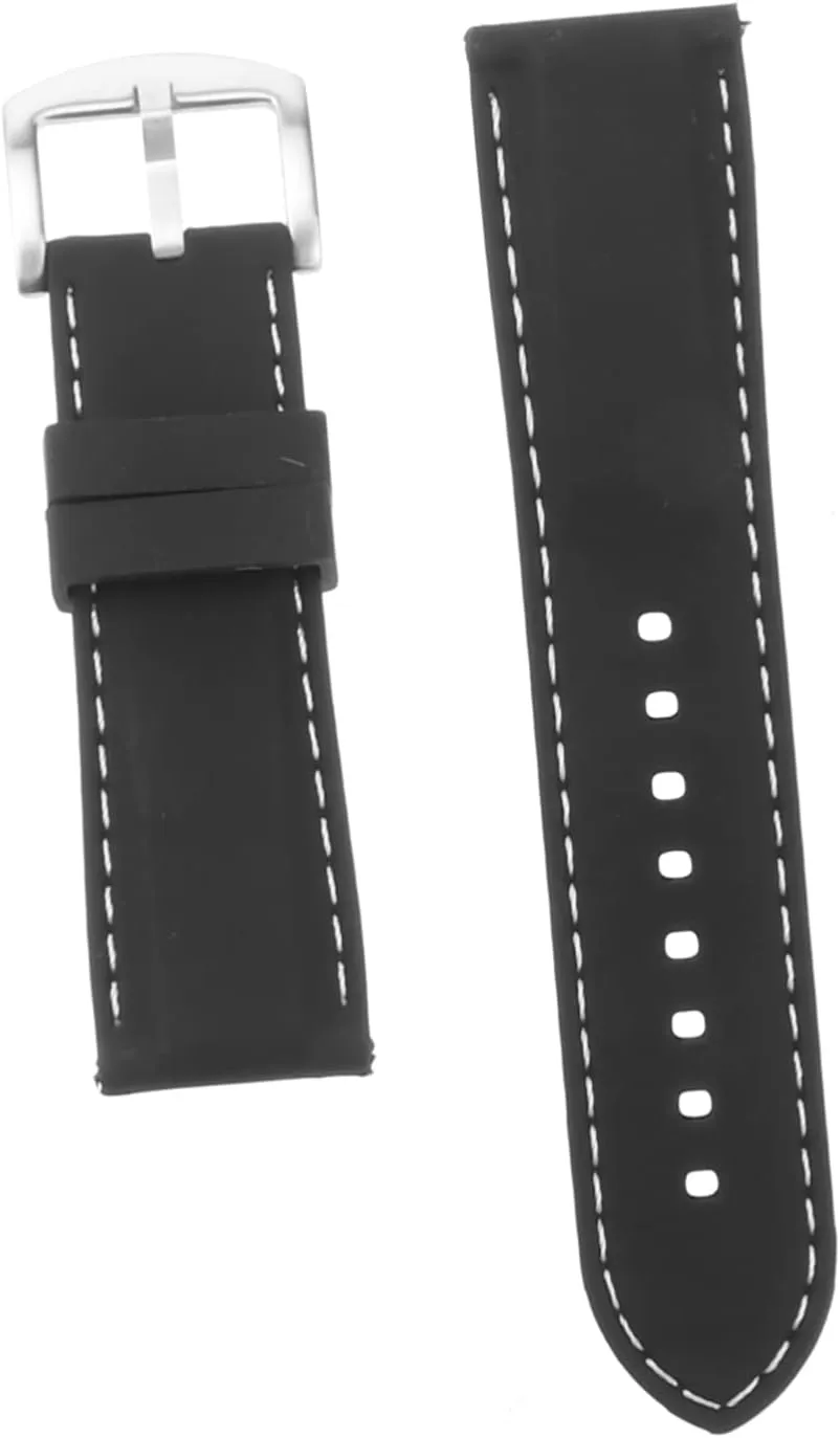 GALPADA 3pcs 24mm Silicone Watch Band Easy Install Ideal for Fitness Swimming Diving Climbing