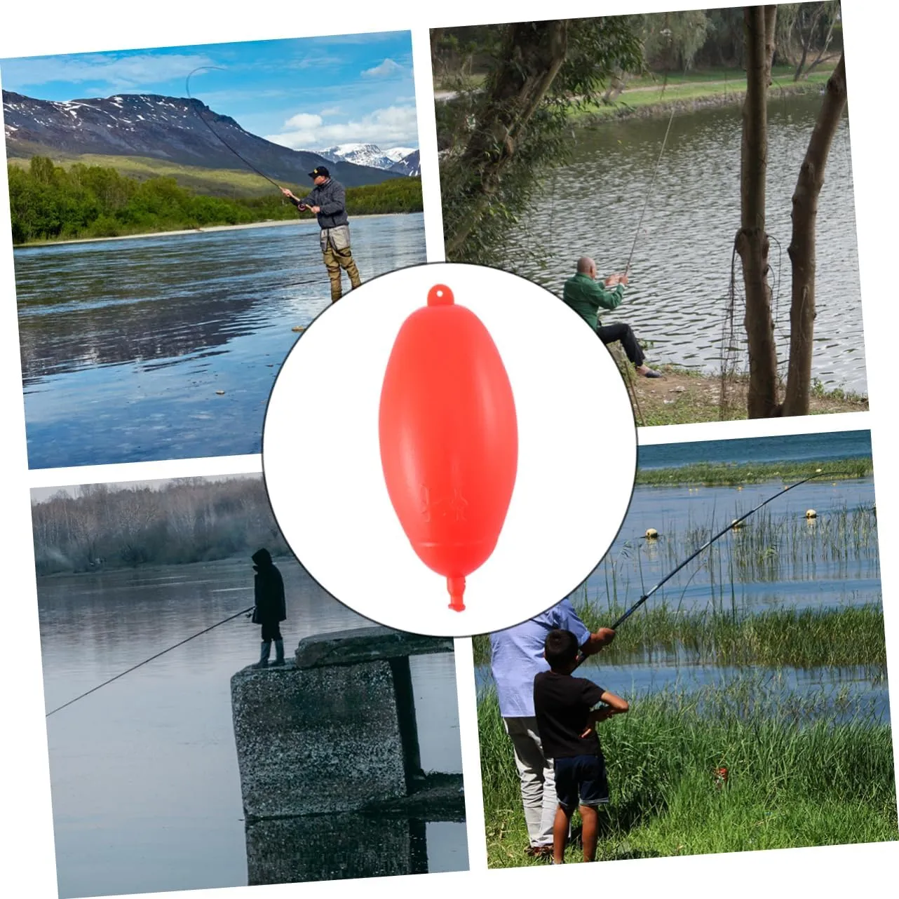 GANAZONO 20PCS Fishing Rod Float Large Fishing Accessories Fishing Float Fishing Fishing Gear Fishing floaters