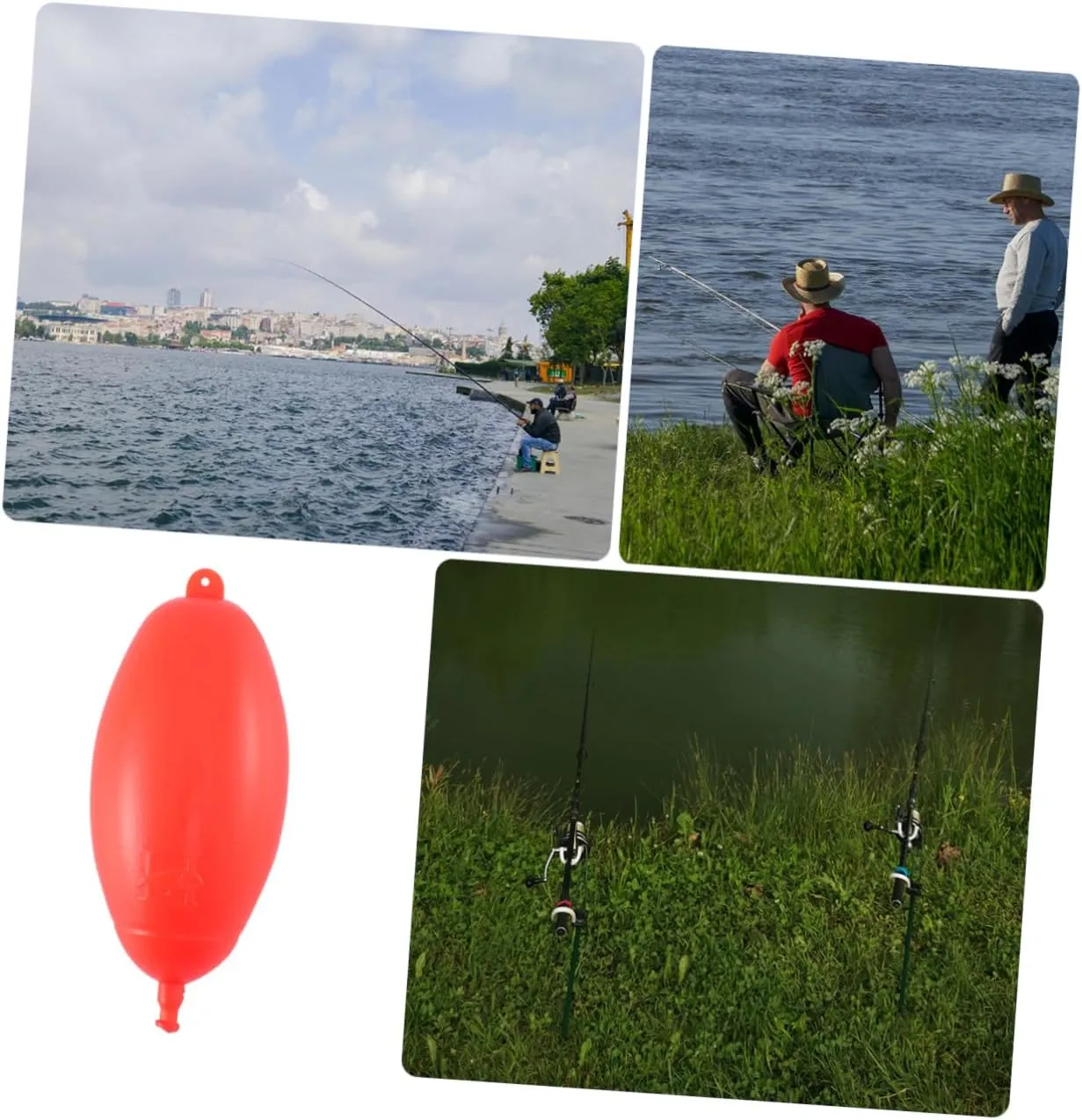 GANAZONO 20PCS Fishing Rod Float Large Fishing Accessories Fishing Float Fishing Fishing Gear Fishing floaters