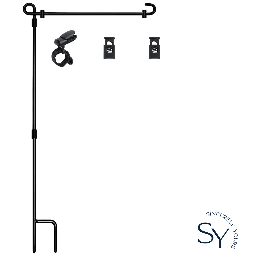 Garden Flag Stand - Garden Flag Pole with Fasteners