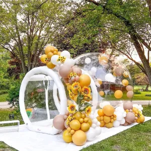 Garden Igloo Dome Inflatable Bubble House Sky Inflatable Bubble House Transparent PVC Waterproof Camping Bubble House,Rainproof Outdoor Tent for Outdoor Party Starry (Clear Bubble House 10ft)