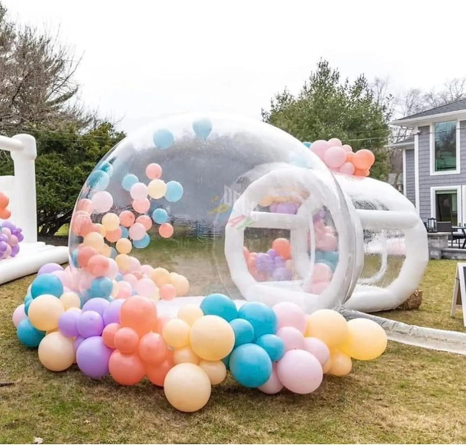 Garden Igloo Dome Inflatable Bubble House Sky Inflatable Bubble House Transparent PVC Waterproof Camping Bubble House,Rainproof Outdoor Tent for Outdoor Party Starry (Clear Bubble House 10ft)