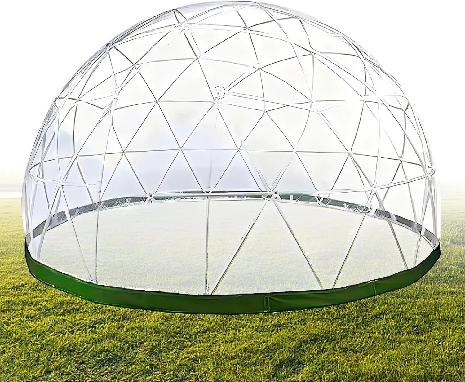 Garden Igloo Dome Transparent Cover(Without Tent Frame), 12 ft Dome Bubble Tent Cover, Outdoor Clear Dome Camping Cabin Bubble Tent Transparent Cover, for Patios and Dining Areas