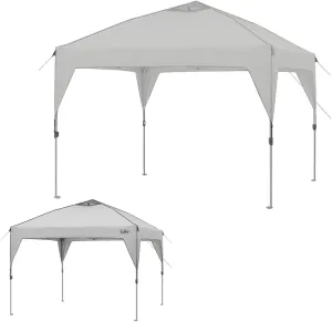 Garden Winds Custom Fit Replacement Canopy Top Cover Compatible with The Core Equipment 40017 10' X 10' Instant Shelter Pop Up - Upgraded Performance RIPLOCK 350 Fabric - Slate Gray