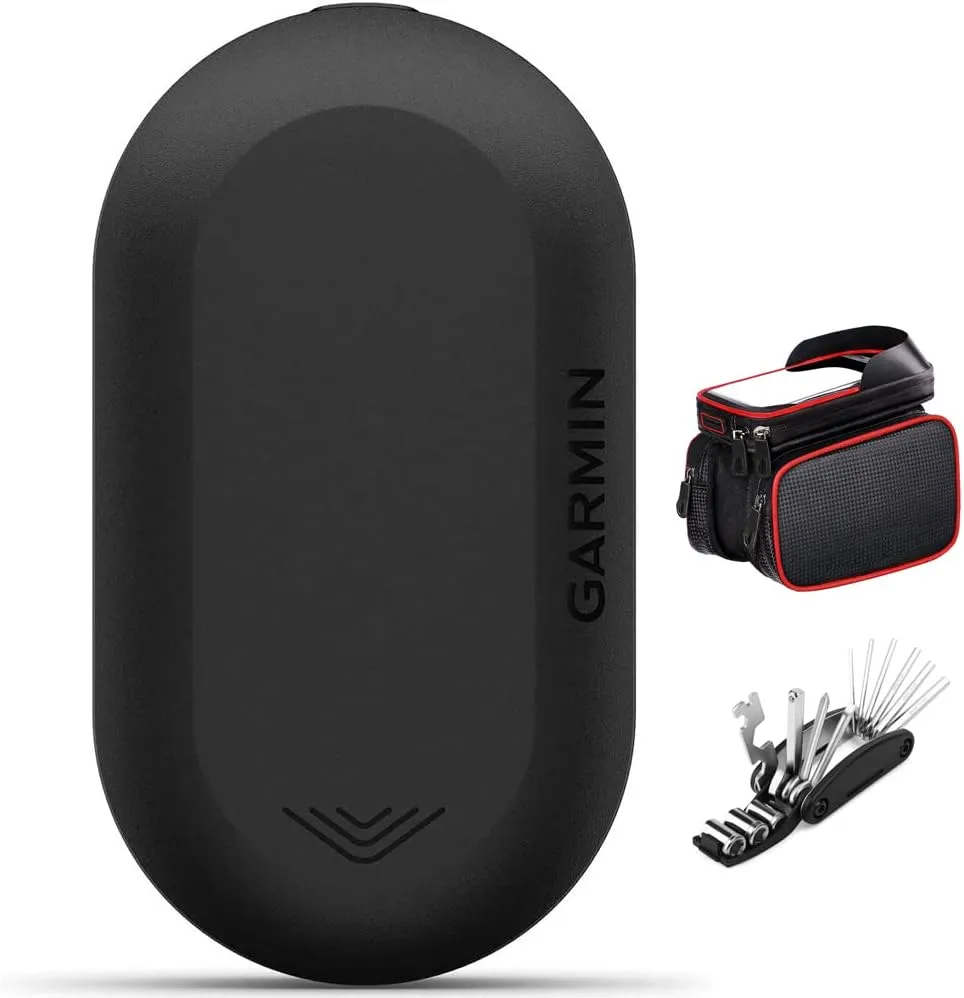 Garmin 010-02252-00 Varia RVR315 Cycling Rearview Radar with Visual and Audio Alerts | Official USA Partner Model | Bundle with Bike Frame Cell Phone Mount Touch Screen   16-in-1 Bike Tool Kit