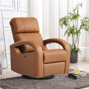 Genuine Leather Power Lift Recliner Chair Massage Adjustable for Elderly High Back Sofa Recliner Single Theater Seating Chair Living Room Home Theater