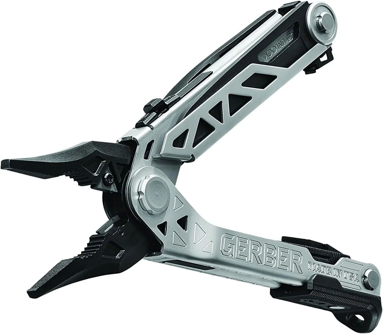 Gerber Gear Center-Drive Multitool Bit Set - 16-Piece Multitool, 12-Piece Standard Bit Set - Includes Knife, Pliers, Wire Cutters, Bottle Opener & More - Silver Tool, Coyote Brown Sheath