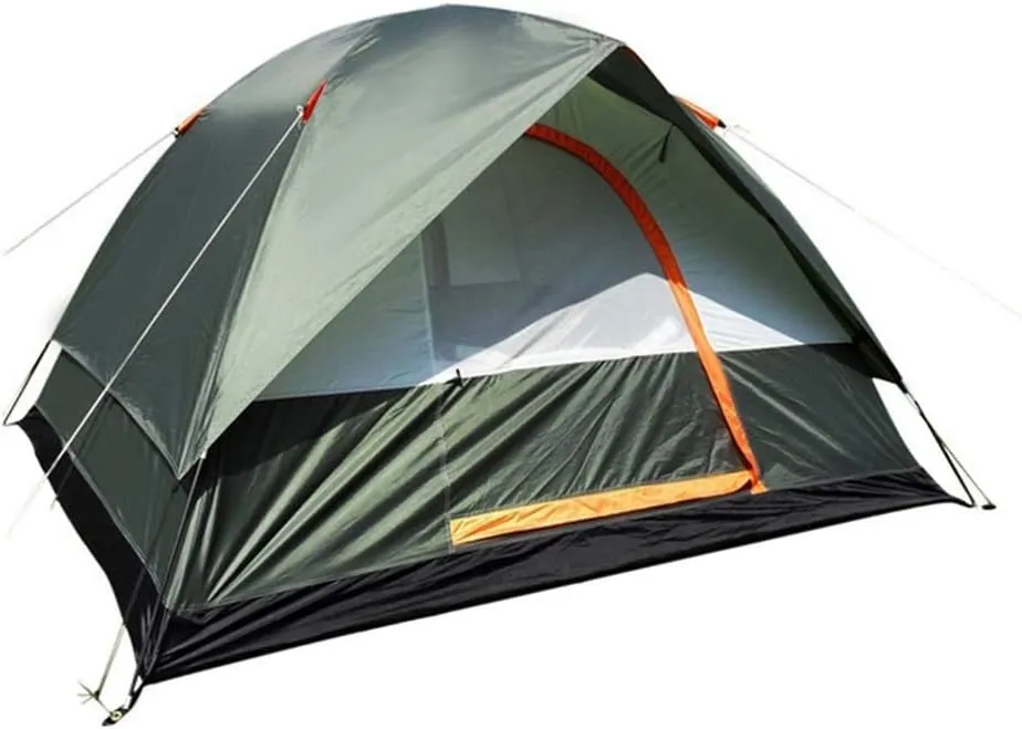 GeRRiT Tent 4 People Water Outdoor Camping Hiking Polyester Oxford Double-Layer Tent Portable 4 People Travel Hiking Tent Outdoor Camping