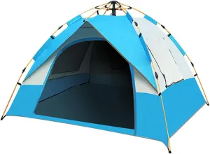 GeRRiT Tents Instant Pop up Family Camping,Quick Set up for Camping, Hiking, Fishing for 2-3 3-4Persons