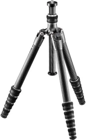 Gitzo Lightweight Traveler Series 1 Carbon Fiber Tripod, Silver & Black (GT1555TUS)