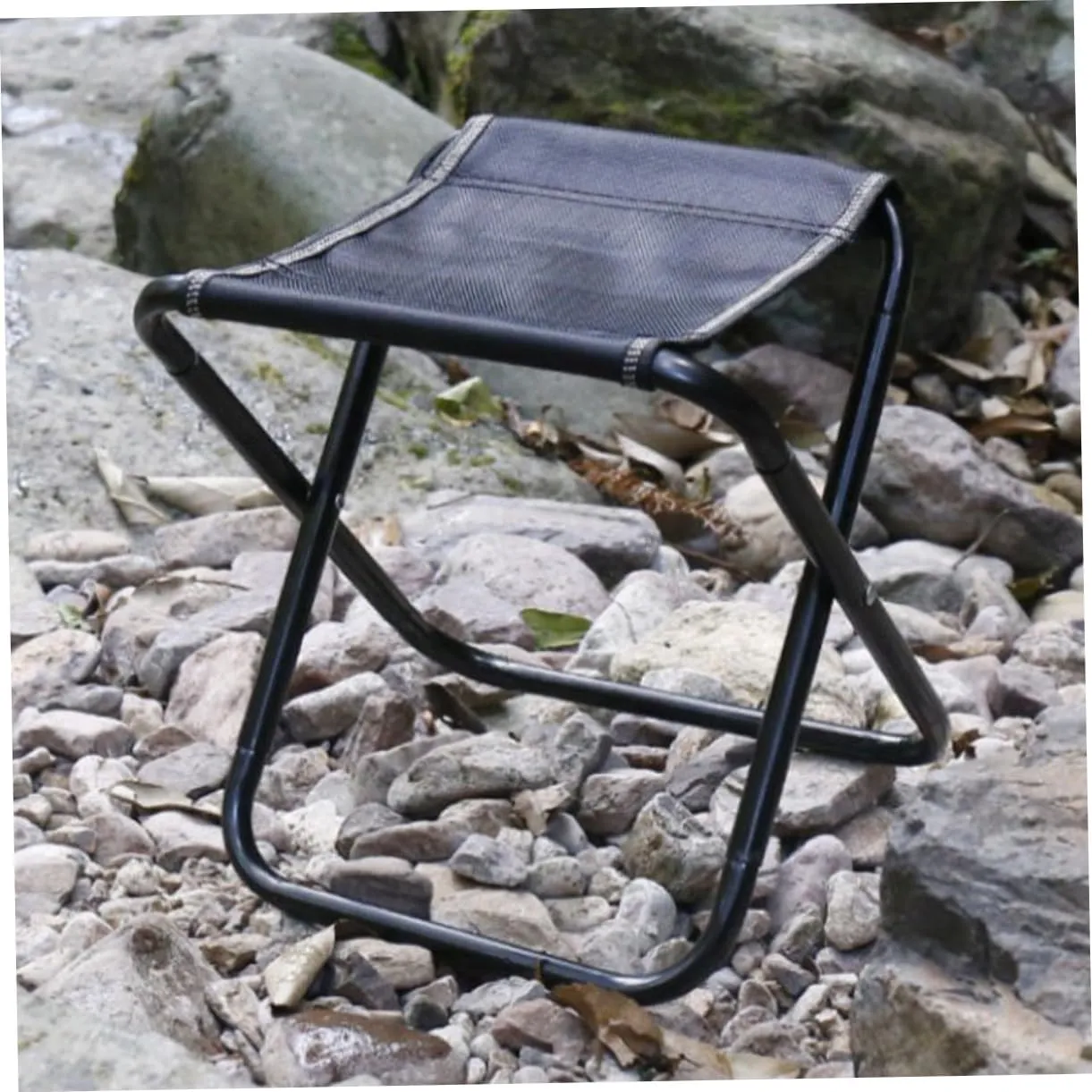 GLEAVI Ergonomic Camping Stool Folding Design Portable Small Chair Non-Slip Bottom for Outdoor Adventures