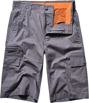 Golf Shorts for Men Sports and Outdoors Casual Cargo Shorts Hiking Pants Cotton Multi Pockets for Fishing Gear